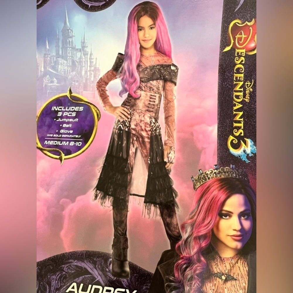 Disney Descendants 3 Mal Costume - Purple and Black - Picture 7 of 7